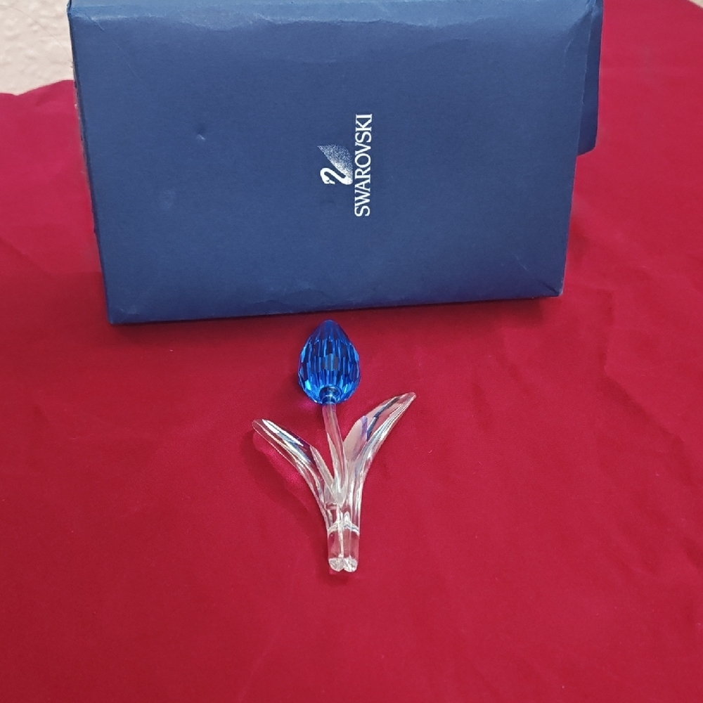 Swarovski Blue Crystal Tulip Figurine